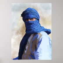 Touareg en bleu