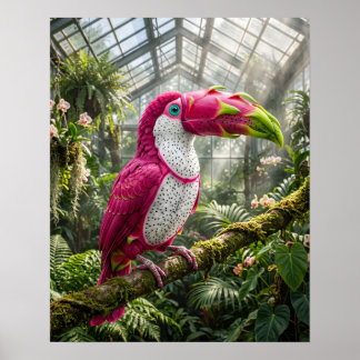 Poster Toucan du Fruit du Dragon Vibrant