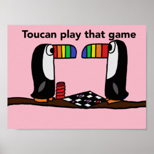 Poster Toucan Joue Ce Jeu