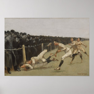 Poster Touchdown, Yale vs Princeton, Thanksgiving Day,