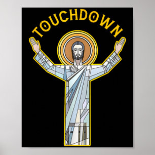 Poster Touche de Jésus Amusement Citation de foi chrétien