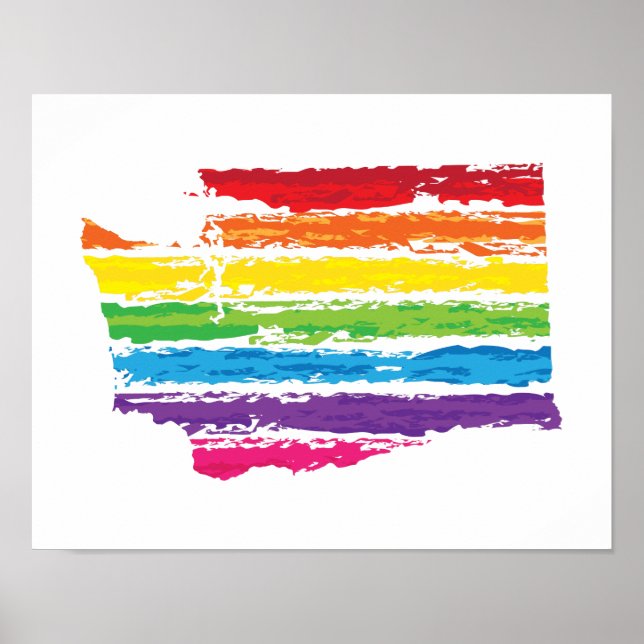 Poster touches de couleurs de washington (Devant)