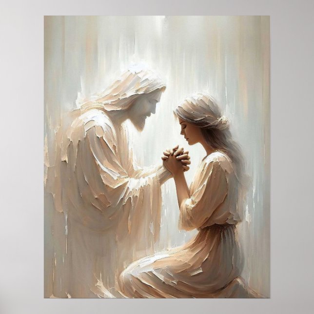 Poster Toujours avec vous, l'art chrétien, Jésus et la fe (Devant)