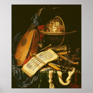 Poster Toujours la vie avec des instruments de musique