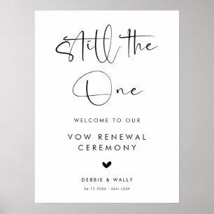 Poster Toujours l'Un Renouvellement de Vœux de Mariage Bi
