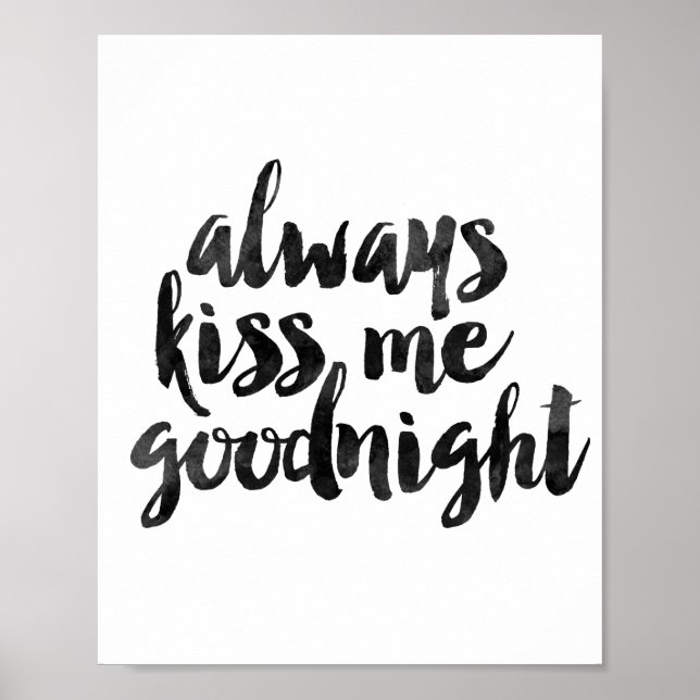 Poster Toujours M'Embrasser Bonne nuit (Devant)