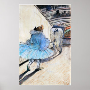 Poster Toulouse-Lautrec - Au Cirque, Entrant Dans La Ri…