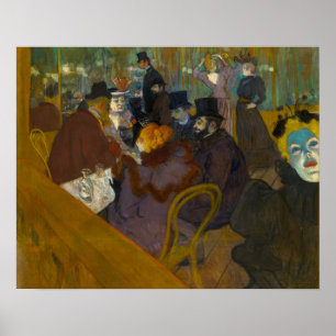 Poster Toulouse-Lautrec - Au Moulin Rouge