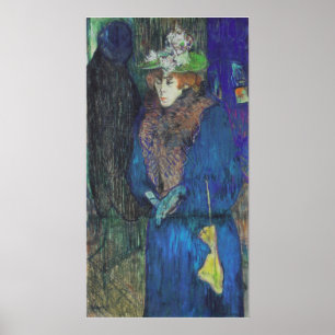 Poster Toulouse-Lautrec - Avril Au Rouge 1892