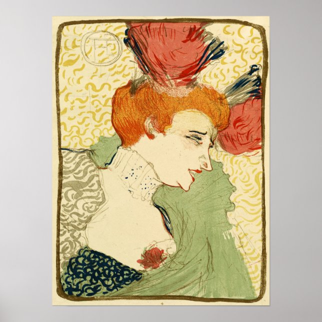 Poster Toulouse-Lautrec - Buste De Mlle. Marcelle Lender (Devant)