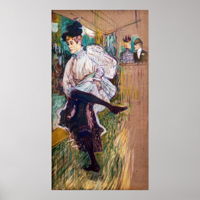 Poster Toulouse-Lautrec - Jane Avril Dancing (Devant)