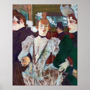 Poster Toulouse-Lautrec - La Goulue arrivant au Rouge