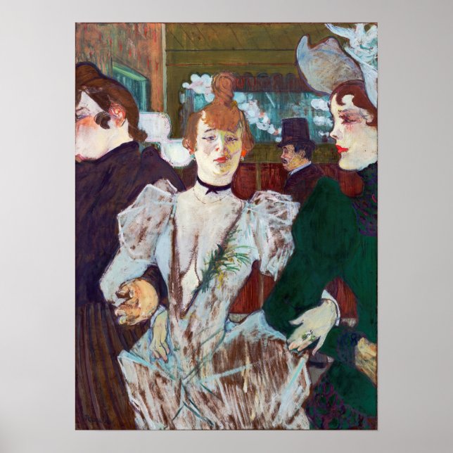 Poster Toulouse-Lautrec - La Goulue Arrivée à la Rouge (Devant)