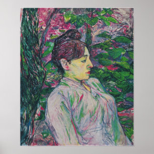 Poster Toulouse-Lautrec - Les Verts (Femme Assis Dans Un