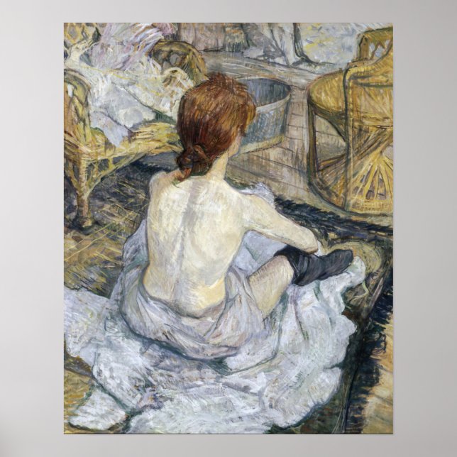 Poster Toulouse-Lautrec - Rousse / Toilettes (Devant)