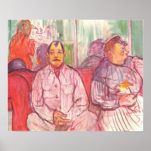 Poster Toulouse-Lautrec - Tenanciers de bordel accouplés