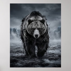 Poster Toundra de l'ours tacheteur