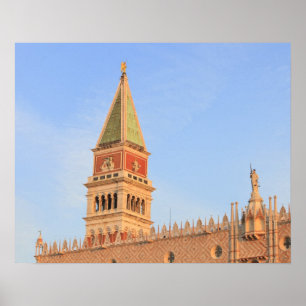 Poster Tour Bell, Piazza San Marco, Venise