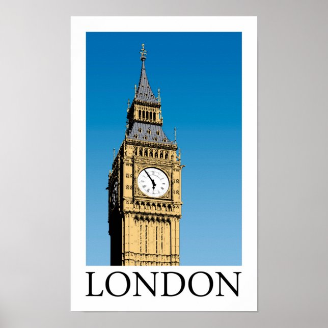 Poster Tour Big Ben Horloge (Devant)