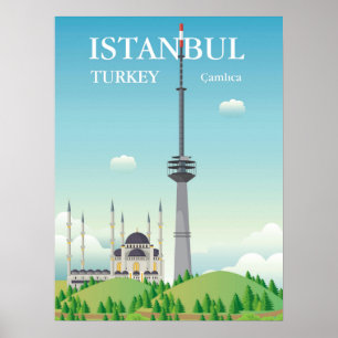 Poster Tour Camlica   Istanbul, Turquie
