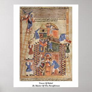 Poster Tour De Babel Par Maître Des Paraphrases