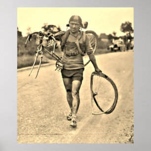 Poster Tour de France 1928 Étape 7 Italien Giusto Cerutti