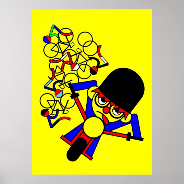 Poster Tour de France Motorcycle Crash dans Rider (Devant)