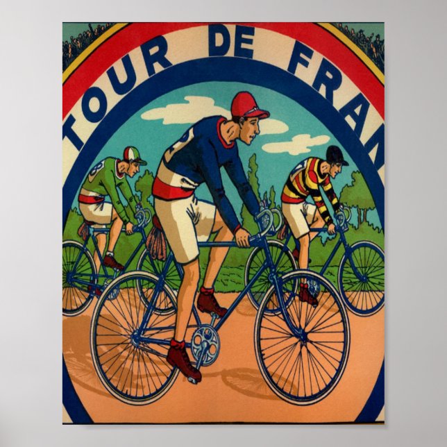 Poster Tour De France Vintage (Devant)