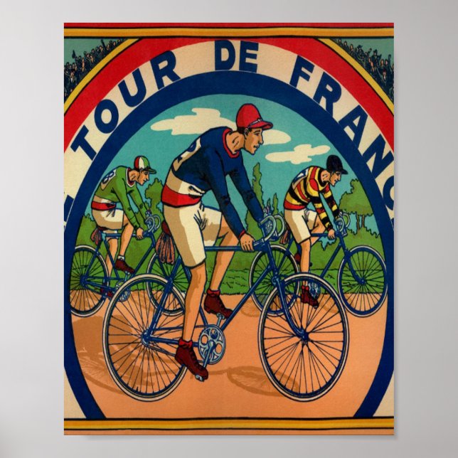 Poster Tour De France Vintage (Devant)