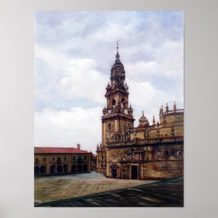 Poster Tour de l'Horloge (Santiago de Compostela. À La