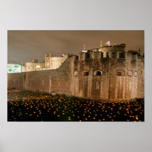 Poster Tour de Londres au-delà de l'ombre grandissante