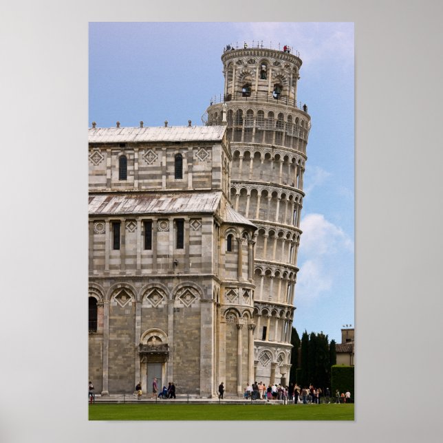 Poster Tour de Pise et Cathédrale - Pise, Italie (Devant)