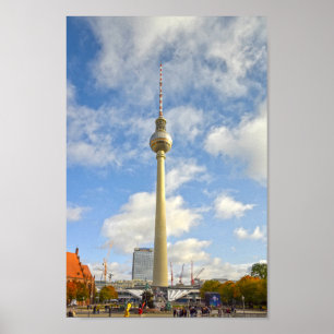 Poster Tour de télévision, Berlin, Allemagne