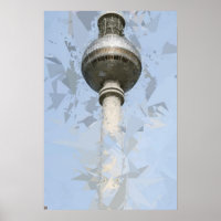 Tour de télévision de Berlin Art abstrait Allemagn