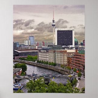 Poster Tour de télévision (Fernsehturm), Berlin, Panorami