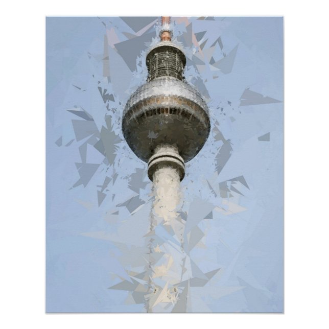 Poster Tour de TV Fernsehturm Berlin, Allemagne (Devant)