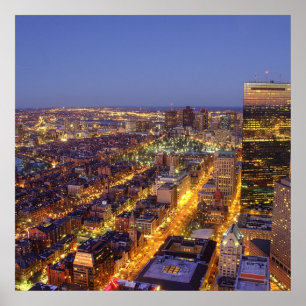 Poster Tour du centre de Boston et de Hancock