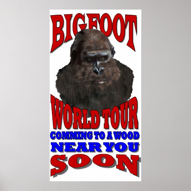 Poster Tour du monde de Bigfoot (Devant)