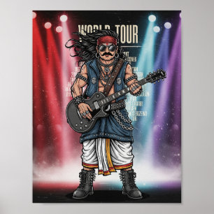 Poster Tour du monde du roi Mahabali   Concert Funny Onam