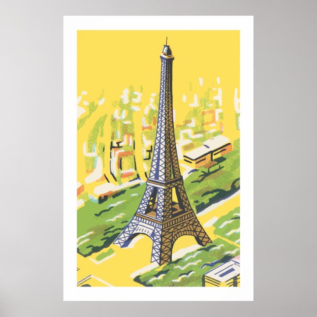 Poster Tour Eiffel à Paris (Devant)