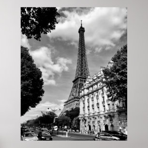 POSTER TOUR EIFFEL À PARIS, FRANCE
