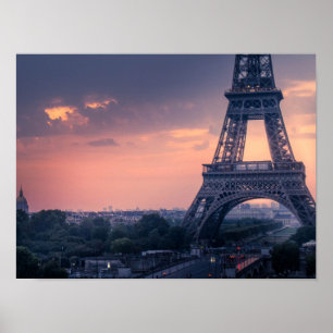 Poster Tour Eiffel au Crépuscule