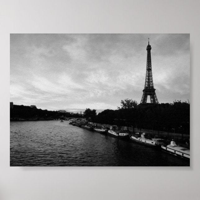 Poster Tour Eiffel Black and White (Devant)