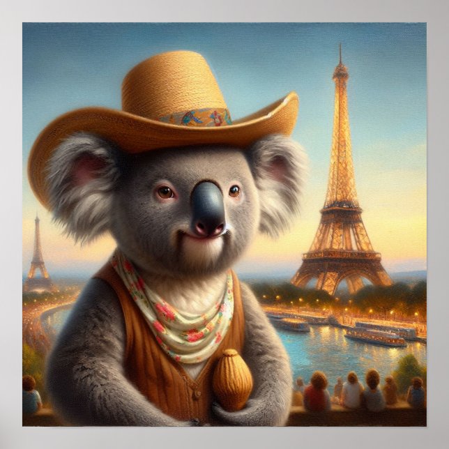 Poster Tour Eiffel de Koala (Devant)
