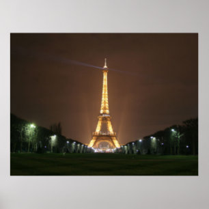 Poster Tour Eiffel en soirée
