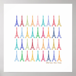 Poster Tour Eiffel Paris Décor mural