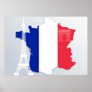 Poster Tour Eiffel Paris France