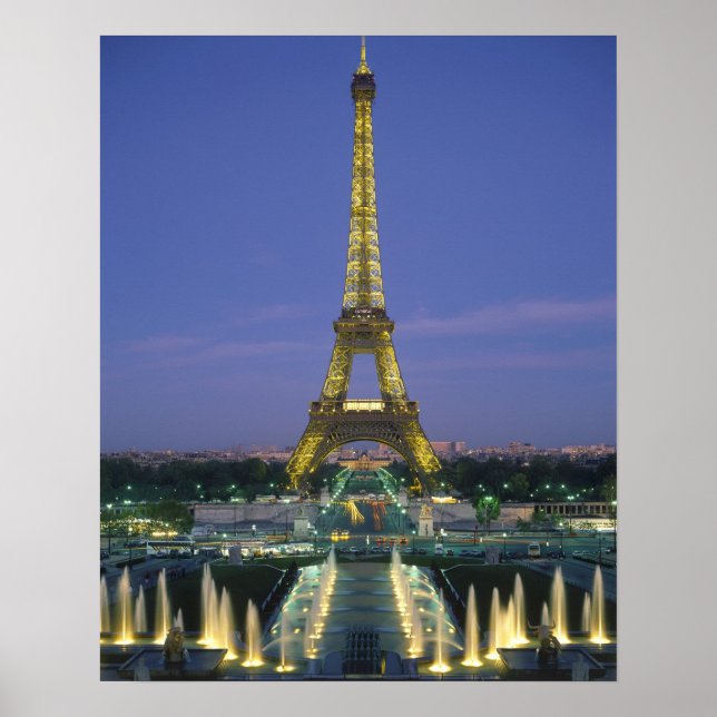 Poster Tour Eiffel, Paris, France 2 (Devant)