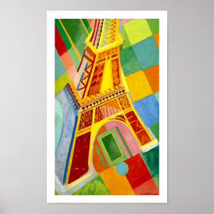Poster Tour Eiffel Paris, Francis par Robert Delaunay