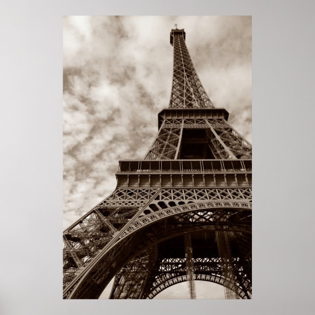 Poster Tour Eiffel Paris Romance City (Devant)